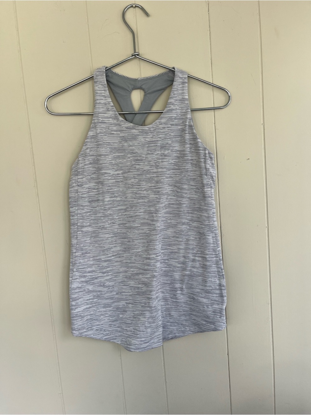 Light Gray Racerback Tank Top LuLulemon